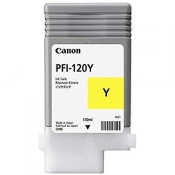 Canon PFI-120Y Original Yellow Ink Cartridge 130ml Capacity
