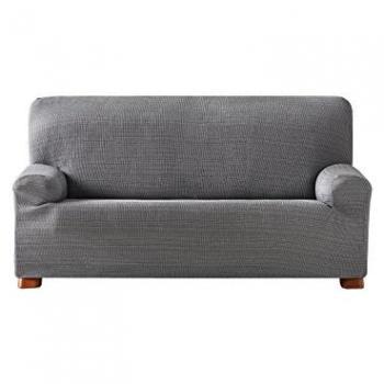 Funda de Sofá Ajustable Eysa Aquiles Gris Resistente para 1 a 4 Plazas