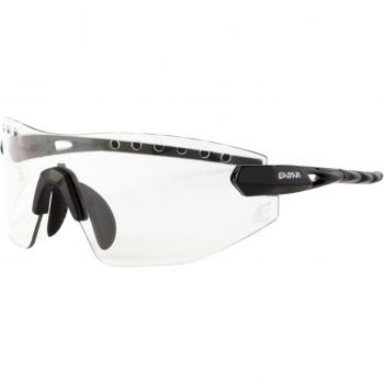 Gafas de Running Eassun Armor, Fotocromáticas, Ajustables y Ligeras con Lentes Transparentes Negras