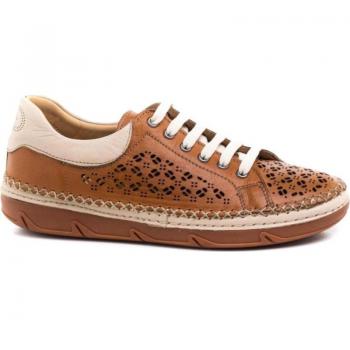 Zapatos de Cordon 48 Horas para mujer en color marron, ZAPATO CONFORT PARA MUJER 3601 COLOR CUERO