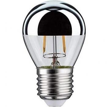 Paulmann 28384 LED Mini Globe, 2,5W, E27, 230V, Cúpula espejo Plateado, 2700K