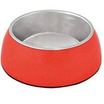 DUVO 7561218 Comedero Glossy, 13.2 cm, 450 ml, Rojo, S