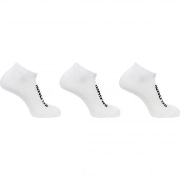 Salomon - Pack 3 pares de calcetines unisex Everyday Low Salomon, color blanco, talla S