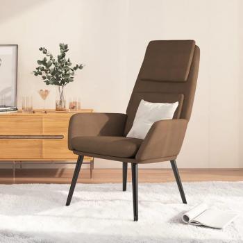 Sillón de Relax de Tela Marrón vidaXL