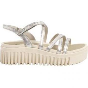 Sandalias de cuña Brighton de piel 1576F plateado Art para mujer