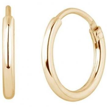 Pendientes de aro Ear Candy en plata 925 con baño de oro 18k