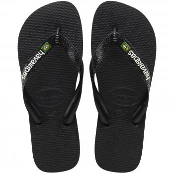 Chanclas Havaianas Brasil Logo negro blanco 29-30