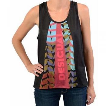 Desigual Top Sport Retro Patch 19WOTK14 - negro - Large-X-Large