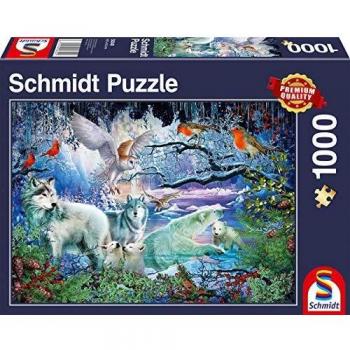 Wolves in a Winter Forest - 1000 Piece Puzzle