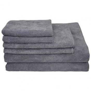 Hope Shine microfibra toalla XXL Toallas grande yogat 80 cm X150 Grau 80X150cm+40X80cm+40X40cm Set