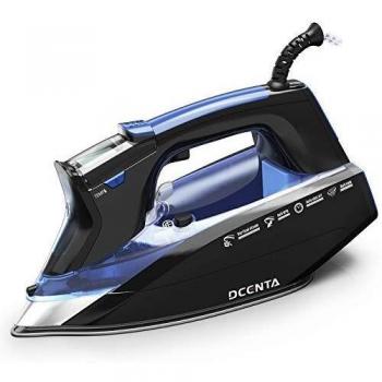 Dcenta LCD Plancha de Vapor,11 Cambios de Temperatura Plancha Vertical Vapor,Depósito de Agua Grande de 350ML Plancha Vertical,Planchado en Seco y Húmedo 4 Modos,2200W de Calentamiento Rápido
