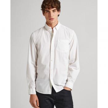 Camisa Popelín Slim Fit Blanco Pepe Jeans