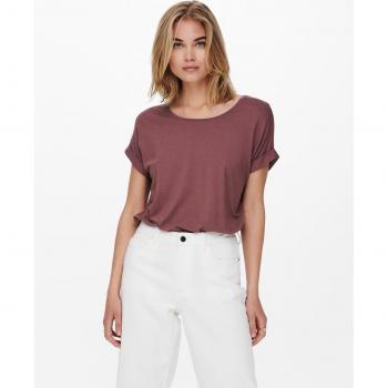 Camiseta de mujer Only en color granate con diseño 15106662