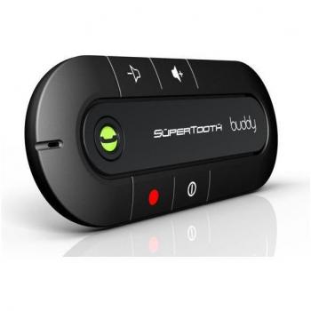 Supertooth Buddy - Kit Bluetooth Manos Libres para Auto con MultiPoint y AutoConnect, Color Negro