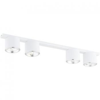 Lámpara de Techo Nano EPIKASA, Acero Blanco con Recubrimiento de Polvo, 90x11,5x11,5 cm