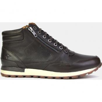 Botines de hombre de piel con cordones y cremallera - Modelo K462