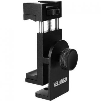 Adaptador Trípode Ajustable para Smartphone con Sujeción de Rosca 1/4 Compacto - Negro