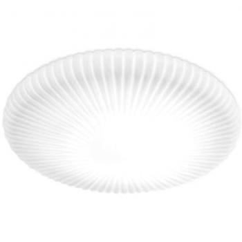 Plafón LED Atrium de cristal estampado blanco, 1200Lm, 3000K, Ideal Lux
