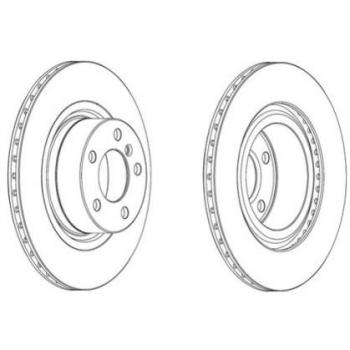 Ferodo ddf2038 C Disco de freno recinto, Set de 2