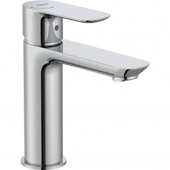 Grifo monomando para lavabo Roca Cala con acabados cromado o negro mate