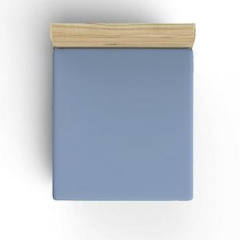 Sábana Bajera Ajustable de Algodón 160x200 Blanco y Azul - Suavidad Garantizada