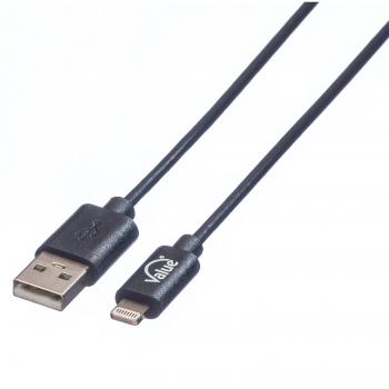 Cable USB 2.0 de carga y sincronización, USB-A a Lightning, 1.8 m