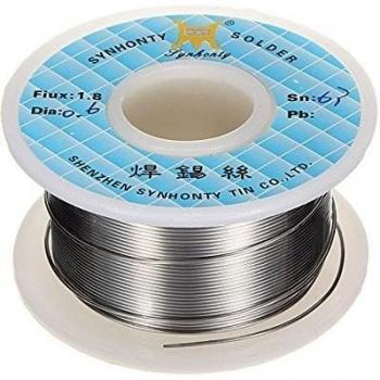 AUAUDATE Carrete de Aleaciones para Soldar 63/37 base de la Resina de la Soldadura que Suelda 0,6 mm 50g