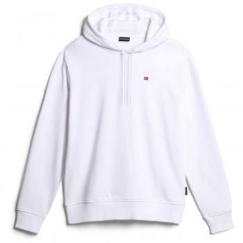 Napapijri Balis Summer White Cotton Hoodie for Men - Size XL
