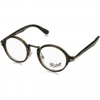 Persol 0PO3128V, Monturas de Gafas Unisex, Striped Grey, 46