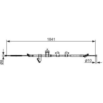 Cable de freno de mano BOSCH 1 987 482 568