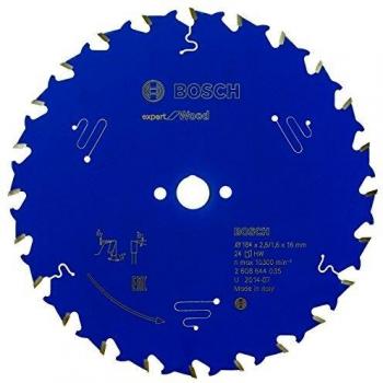 Disco de Sierra Circular Bosch Expert para Madera, 184 x 16 x 2,6 mm, 24 Dientes