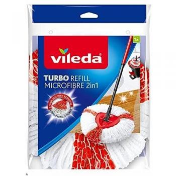 Set of 6 Vileda Turbo 2-in-1 EasyWring & Clean replacement heads, 6 x replacement heads.