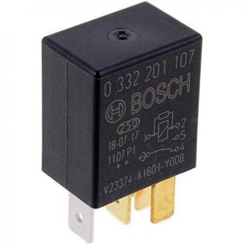 Bosch 0332201107 Micro Relay 12V 30A, IP5K4, Operating Temperature from -40 Degree to 100 Degree C, 5 Pin Relay
