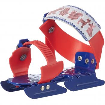 Nijdam Gleitschuhe verstellbar - Patines de patinaje sobre hielo , color rojo / azul, talla 24-34