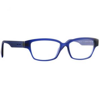 Italia Independent II 5018 022.000 Men's Eyeglasses Blue Size 52 - Frame Only with Blue Light Block Available