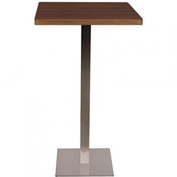 SixBros. Mesa de Bar Mesa Alta Nogal óptica Madera 60x60x105 - M-BT60H/1432