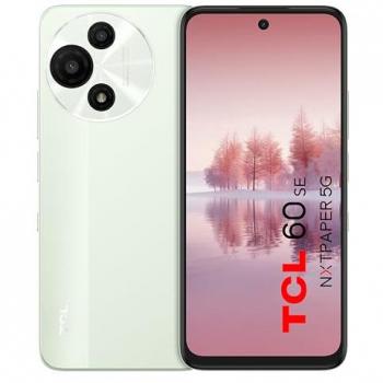 Smartphone TCL 60 SE NXTPAPER 5G Verde Menta, Pantalla 6.7 HD+ 120Hz, RAM 8GB, Almacenamiento 256GB, Batería 5200mAh