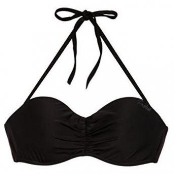 Protest mm DEELITE Dcup Bandeau Bikini Top, Negro