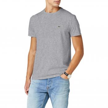 Lacoste Men's Classic Fit T-Shirt - Silver Marl, Size Small