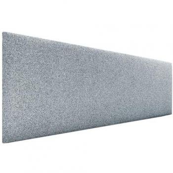 Cabecero Tapizado de Polipiel o Tela AQUALINE Liso en Gris Perla, 145cm para Camas 120/135/140 - Lujo
