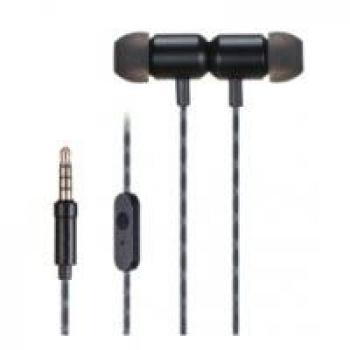 AURICULARES INTRAUDITIVOS CON MICRÓFONO FONESTAR X4-N NEGRO - CONECTOR JACK 3.5MM - CONTROL DE LLAMADAS - ALMOHADILLAS DE SILICO