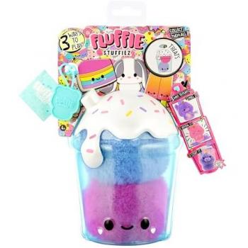 Peluche Fluffies Stuffiez Boba Drink de MGA - Peluche mediano, serie 2, varios modelos disponibles, pequeño peluche coleccionable con revelación sorpresa al abrir la caja, acogedor y diseñado para juego táctil