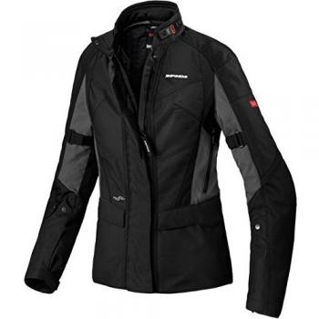 D190-053 XL - Spidi Traveler 2 H2OUT Ladies Motorcycle Jacket XL Black Grey