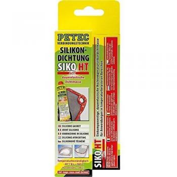 Petec 97880 - Silicona petec alta temperatura, 70ml, rojo