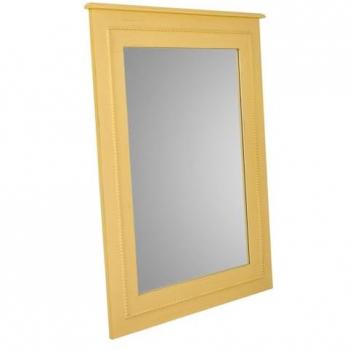 Espejo de madera amarillo 70x03x90h cm estilo Art Deco