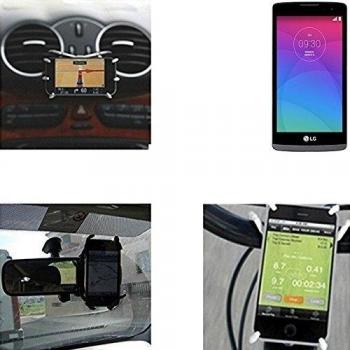soporte para coche y para mesa etc. para LG Electronics Leon, negro araña. montaje de la salida aire, espejo retrovisor, bicicletas, etc. Trípode - K-S-Trade