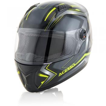 Acerbis 0022762.318.064 Casco, Negro/Amarillo, M