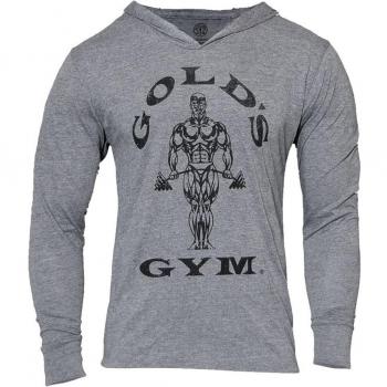 Golds Gym para hombre muscular Joe Tri-Blend Sudadera con capucha gris, sudadera, suéter, sudadera con capucha