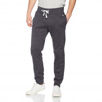 Champion Rib Cuff Pants-C-Logo, Pantalones de Deporte para Hombre, Negro