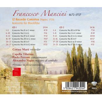 MANCINI: Concertos for flute, strings and continuo